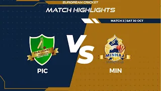 Match 3 - PIC vs MIN | Highlights |FanCode Spanish Championship Weekend Day 1 |Spain 2021 |SCW21.003