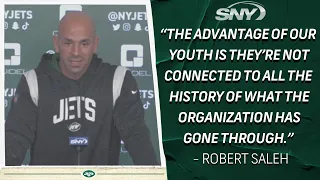 Robert Saleh talks confidence in Zach Wilson in high-scoring games, the Jets youth under pressure