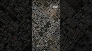 Imágenes aéreas de la destrucción en Gaza