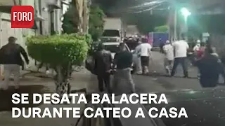 Peñón de los Baños, violento cateo desata balacera en CDMX - En Una Hora