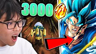 300 VS 3,000 DRAGON STONES! LR Vegito Blue & Merged Zamasu Summons | DBZ Dokkan Battle