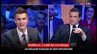 Clash Léon Deffontaines VS Jordan Bardella (et moments forts du débat sur LCI)