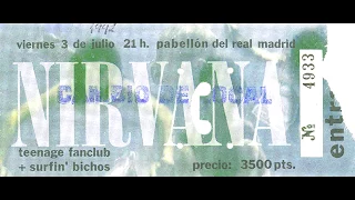 Nirvana LIVE In Madrid, Spain 1992 (COMPLETE/REMASTERED)