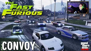 GTA V Online - Convoy de autos de las películas de Rápido y Furioso !