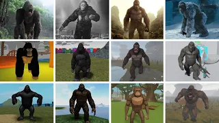 KONG (1963 - 2022) Evolução FILME VS ROBLOX - comparação