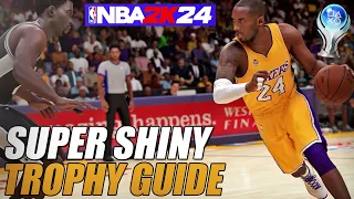 NBA 2K24 - Super Shiny Trophy Guide EASY METHOD (Play a game with 13 HOLO Card players)