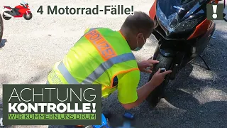 🏍️ Wo ist das PROFIL!? Motorradreifen sind BLANK! 🏍️ 4 Motorrad-Fälle |Kabel Eins |Achtung Kontrolle