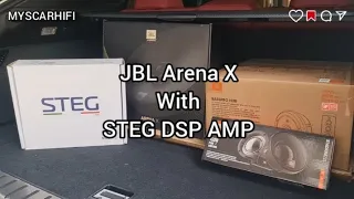 Lexus RX - JBL Arena X with STEG SDSP10 - Beryllium tweeters / spare tyre active sub / oem location