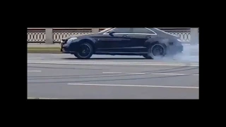 Mercedes CLS AMG Drift   Insane Burnout  Sound