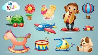 Viele Spielzeuge und Spielsachen Lernvideo für Kinder und Kleinkinder (deutsch)