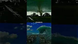 Tornado vs Tsunami #edit #tsunami #whoisstrongest