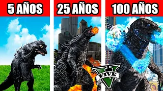 SOBREVIVÍ 100 AÑOS como GODZILLA en GTA 5!