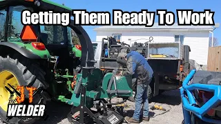 Welding Repairs On 2 Different Tractors With My Welding Truck/Rig