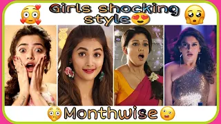 Types of girls in shocking style 😯😲 Monthwise