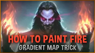 Quick Tips - Painting fire using Gradient Map in Photoshop
