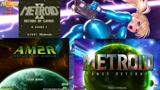 Metroid II 1991 GB VS AM2R 2016 PC VS Metroid Samus Returns 2017 N3DS Comparison HD1080p