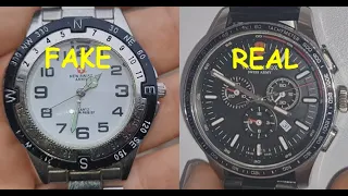 Swiss Army Watch real vs fake. How to sot original Victorinox Swiss army wrist watch