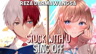 Nightcore - Stuck With U (SING OFF) (Switching Vocals) - (Lyrics)