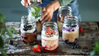 5 OVERNIGHT OATS  » easy + healthy + dessert-inspired 🍒