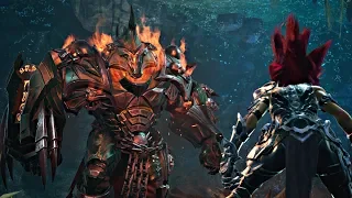 Darksiders 3 - Wrath Boss Fight & Flame Hollow Transformation (Darksiders 2018) PS4 Pro