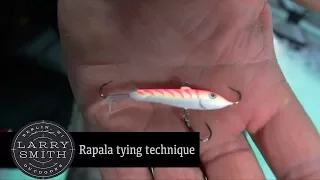 Ice Fishing Tip - How to Tie Mono on a Jigging Rapala to Keep Nose Down