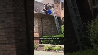 Fall from roof