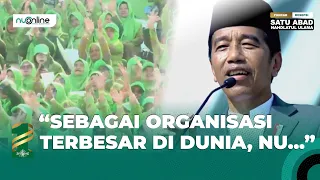 [Full] Sambutan Presiden Jokowi di Puncak Resepsi 1 Abad Nahdlatul Ulama di Sidoarjo (7/2/2023).