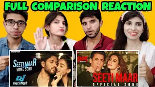 Seeti Maar Radhe vs Seeti Maar DJ | Seeti Maar Allu Arjun vs Salman khan Dance | Reaction team