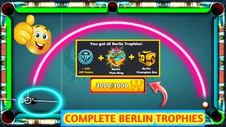 8 ball pool 3000 Berlin Trophies Completed ! Getting Berlin Ring