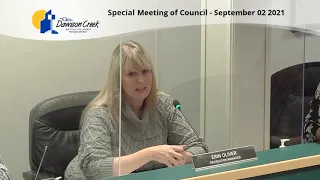 Special Council Meeting - September 2, 2021