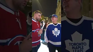 "The Leafs always lose in Montreal" 😂