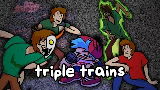 [OUTDATED] Triple Trains; Triple Trouble But It's Every Single Shaggy Singing It