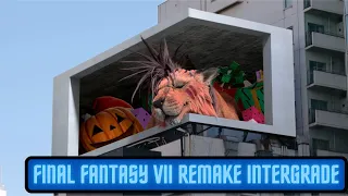 Final Fantasy VII Remake Intergrade starring Red XIII 3d billboard.