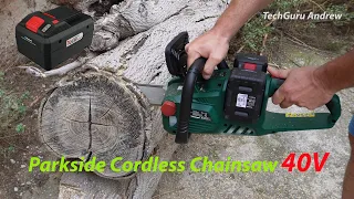 Parkside Cordless Chainsaw 40V PKSA 40-Li B2