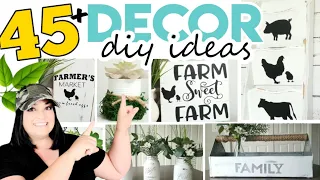 🌟 45+ Farmhouse DIY Decor Ideas | How to Decorate your Home Farmhouse Style