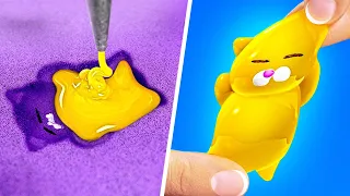 Make Free your Squishy Cat😻 *3D PEN vs HOT GLUE CRAFTS*