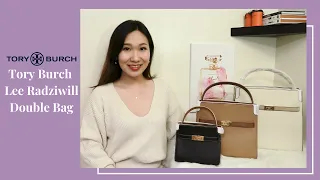 TORY BURCH LEE RADZIWILL DOUBLE BAG REVIEW & COMPARISON 2020: WHAT FITS, MOD SHOTS | AD