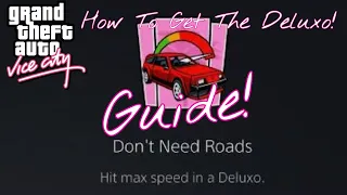 GTA Vice City - Don't Need Roads Trophy/Achievement Guide