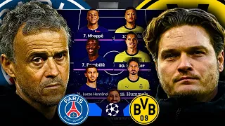 PSG vs Dortmund Tactical Preview, Lineups & Prediction