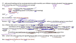 FOMC June 14 Press conference notes