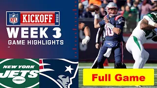 New York Jets vs. New England Patriots Full Game Highlights | NFL Week 3, 2023