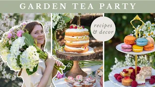 a whimsical cottagecore garden tea party 🫖🎂🌸 recipes & decor ideas