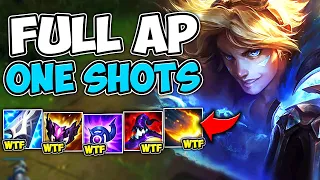 TURN HEALTHBARS TO DUST WITH FULL AP EZREAL (ULT DOES 3000) - League of Legends