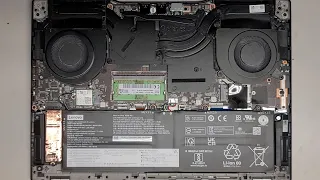 Lenovo Legion S7 15ACH6 Disassembly RAM SSD Hard Drive Upgrade Battery Mobo Paste Replacement Repair