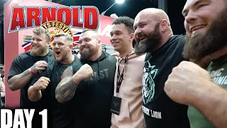 Arnold's UK Day 1 (Ft. STOLTMAN BRO'S) - Eddie Hall