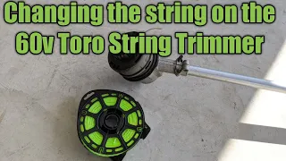 How easy is it to change the string on the Toro 60v String Trimmer?