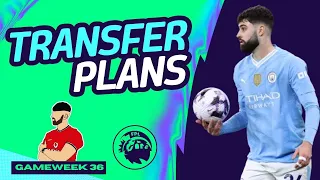 FPL GAMEWEEK 36 TRANSFER PLANS | 57K OVERALL! | SO MANY INJURIES! ❌ | Fantasy Premier League 2023/24