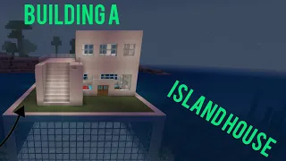 Building a island house in minecraft ll easy
