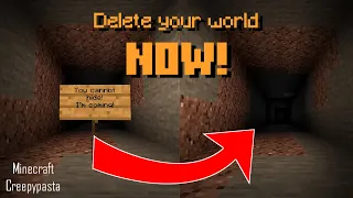 If Your Signs Disappear, DELETE YOUR WORLD! Minecraft Creepypasta
