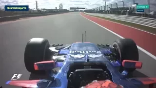 Brendon Hartley's first Qualifying in F1 - COTA 2017